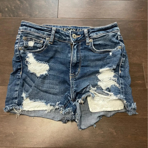 American Eagle Outfitters Pants - American Eagle Next Level Stretch Peak Thru Pocket Jean Shorts Women’s  2